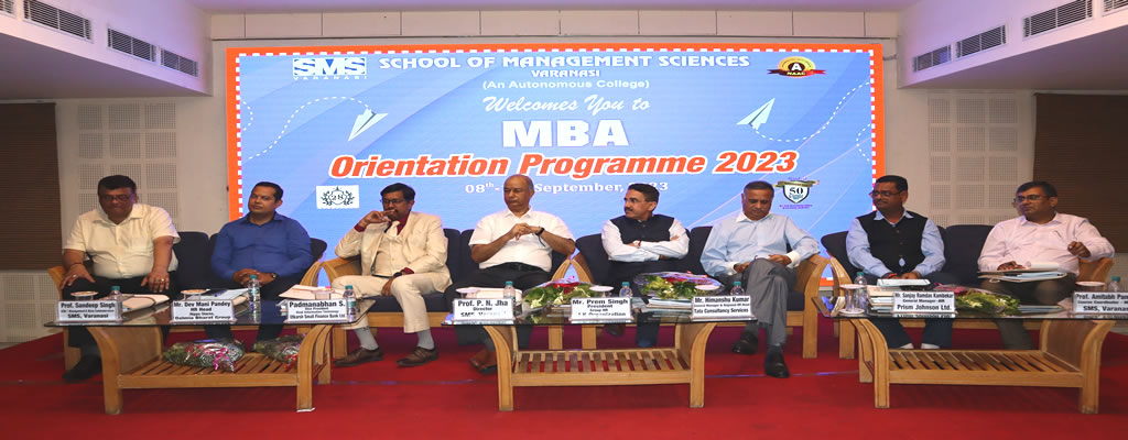 MBA Orientation Programme 2023 @SMS Varanasi MBA Orientation Programme 2023 @SMS Varanasi