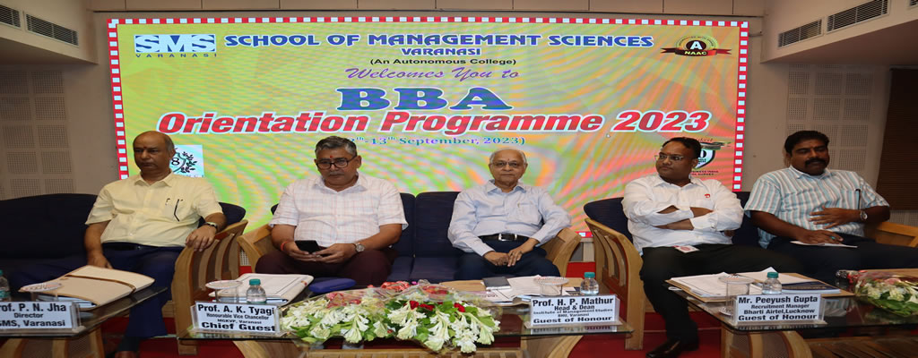 BBA Orientation Programme 2023@ SMS Varanasi BBA Orientation Programme 2023@ SMS Varanasi