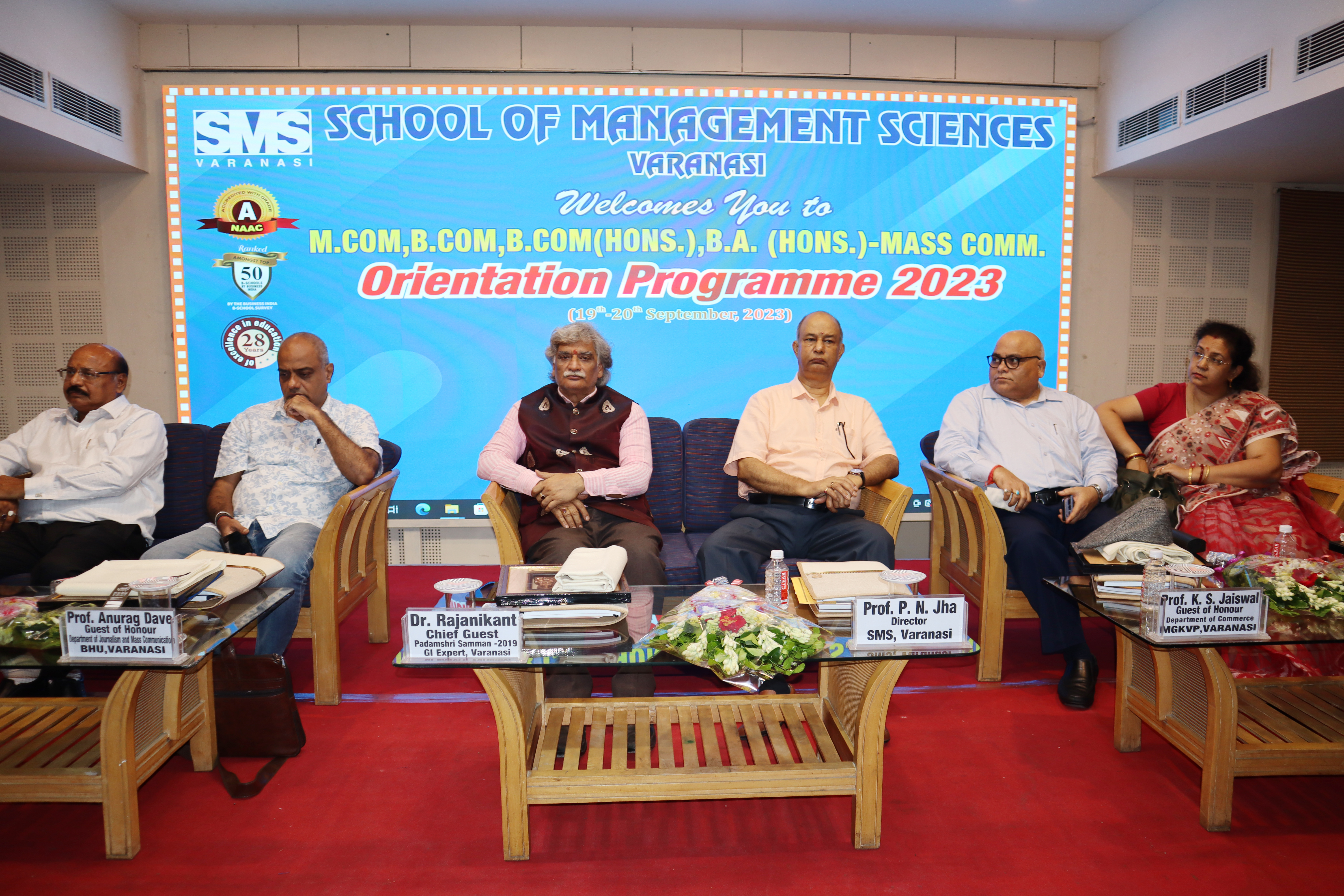 M.Com, B.Com, B.Com (Hons) and BA (Hons) Mass Comm. Orientation Programme 2023@ SMS Varanasi