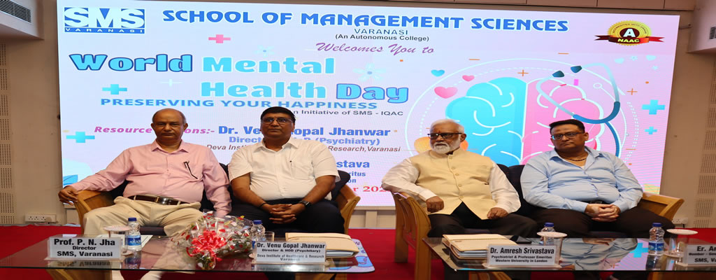 World Mental Health Day Seminar @ SMS Varanasi World Mental Health Day Seminar @ SMS Varanasi